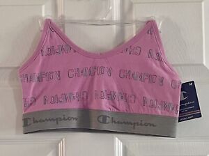 NWT Champion Bralette Athletics Heritage Double Dry Wicking Pink Women’s Medium