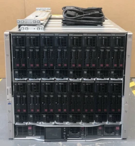 Solución de servidor blade HP C7000 G3 16x HP BL460c Gen9 384 núcleos 1 TB RAM 10GbE - Imagen 1 de 3
