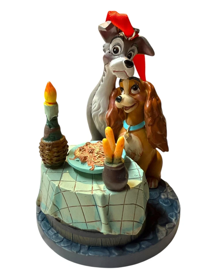 Disney Store Dama y el Vagabundo Adorno Mesa de Cena Cuaderno de Bocetos Navidad 2019 Foto 1 de 4