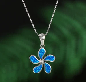 Cute Flower Dainty Necklace - gift for her Silver Tone - Picture 1 of 7