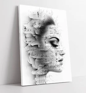 UNA DONNA NUDA CHE SI FA I CAPELLI DAVANTI A UNO SPECCHIO INCORNICIATO TELA WALL ART QUADRO STAMPA - Foto 1 di 2