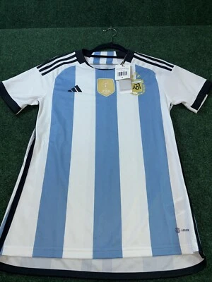 Camiseta Adidas Argentina 2022 Mundial Ganadores Casa Hombre IB3596 Hombre Talla S Nueva con Etiquetas Foto 1 de 4