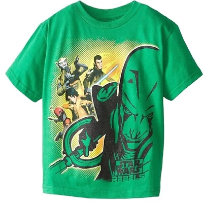 Mad Engine Star Wars Rebels Battle Darkness Little Boy's Green T-Shirt - NWT - Image 1 of 4