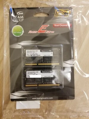 NEW TeamGroup Laptop SODIMM DDR3 RAM Memory (16GB, 8GB x 2) (TED3L8G1600C11-SBK) - Image 1 of 2
