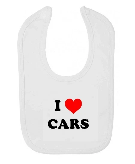 Babero de bebé I Love Cars ropa para niños Hot Wheels diseño estampado personalizado coche Ute Foto 1 de 2