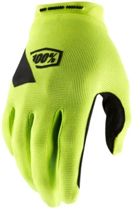 100% Ridecamp Gloves - Flourescent Yellow/Black, Full Finger, Women's, Medium - Picture 1 of 1
