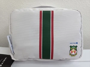 United Airlines Wrexham AFC Travel Zip Up Makeup Cosmetic Bag Aviation New  - Picture 1 of 6