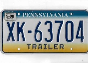 PENNSYLVANIA 2008 license plate "XK-63704" - Picture 1 of 1