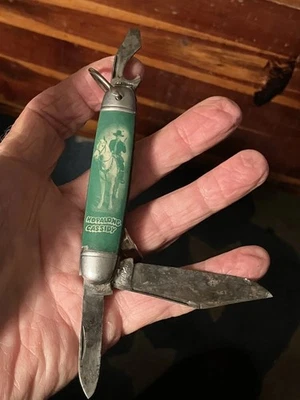 1942 Патент # Hammer бренд США HOPALONG CASSIDY зеленый Hndl 3 лезвия карманный нож - Изображение 1 из 4