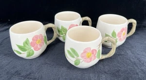 Vintage Franciscan Desert Rose England Small Mugs - Set of 4 - Picture 1 of 5