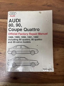 1988 1989 1990 1991 Audi 80 90 Coupe Quattro Shop Service Repair Manual Great Co - Picture 1 of 9