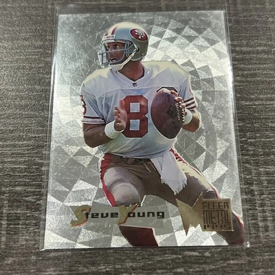 1995 Fleer Metal #50 Steve Young Silver Flashers - Image 1 of 2