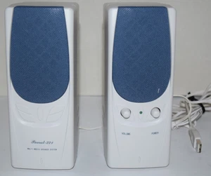 Parrot 221U USB Powered Multimedia Computer Speakers LN Tested - Picture 1 of 8