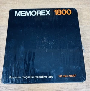 MEMOREX 1800 MAGNETIC RECORDING TAPE 96 NUB 7 1/2 IPS NEW IN SEALED BOX - Picture 1 of 5
