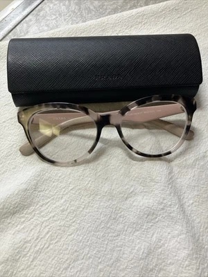 PRADA Glasses VPR 11r 520 17 Roj-101 140 with Case and Cloth In Box Italy - Image 1 of 4