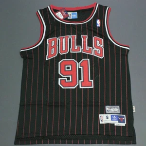 Retro camiseta de baloncesto Dennis Rodman # 91 blanco negro S-2XL - Imagen 1 de 17