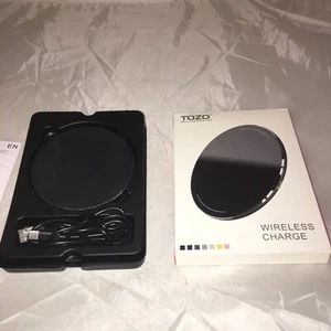 TOZO W1 Caricatore Wireless - Pad di Ricarica Rapida Nero (alimentato USB) - Universale C4 - Foto 1 di 4