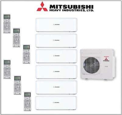 6-Split-Klimaanlage Mitsubishi SCM125ZM + 2x SRK20/25/35ZS-WF 12/13,5kW R410A - Bild 1 von 4