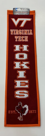 Virginia Tech Hokies NCAA Winning Streak Embroidered Heritage Banner! Cover