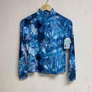DSG Girls CWC 1/4 Zip Prt Ice Crystals Long Sleeve Stylish DAG21501PRT - Picture 1 of 11