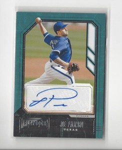 2021 Playbook Joe Palumbo Rookie AUTOGRAPH Rangers