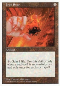 1X IRON STAR ARTIFACT 5TH FIFTH EDITION MTG MAGIC MP X1 (yourdeckbuilder) - Picture 1 of 1