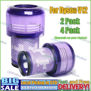2/4 Pack for Dyson V12 Filter Detect Slim Animal Absolute SV34 SV35 971517-01 - Picture 1 of 11