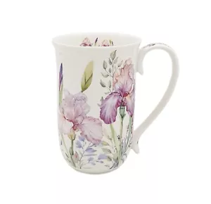 IRIS Fine Bone China Coffee Tea Cup Mug 405cc Flower W BOX - Picture 1 of 1