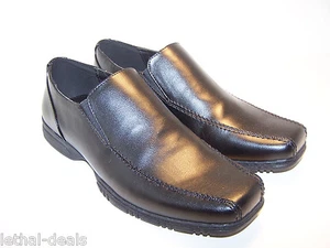 APT. 9 Reid Zapatos de Vestir Informales Para Hombre Mocasines Negros Hechos por el Hombre Mocasín Talla 7 W NUEVO - Imagen 1 de 7