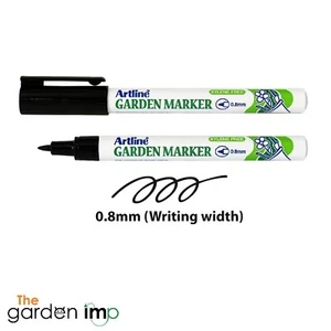 Artline Garden Marker Pens Plant Labels Pots Black Outdoor Permanent Waterproof - Picture 1 of 6