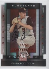 2008 Donruss Elite Extra Edition Status Red Die-Cuts /50 Clayton Cook #22 Auto