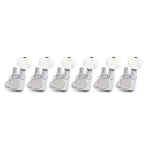 JIN HO 6 Inline Left Electric Guitar Tuning Pegs Tuners Machine Head JP05 Chrome - Picture 1 of 8
