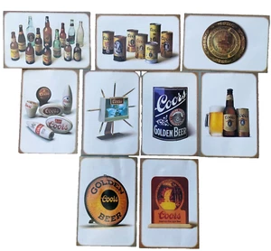 1994 Coors Brewing Company Bier Postkarten Schild Flasche Dose Fass Zapfhahn Foto 4x6 Kappe - Bild 1 von 12