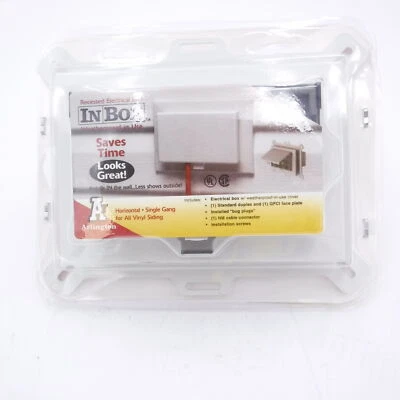 Caja empotrada Arlington horizontal de una sola banda extra resistente con cubierta transparente DBHS1C Foto 1 de 2