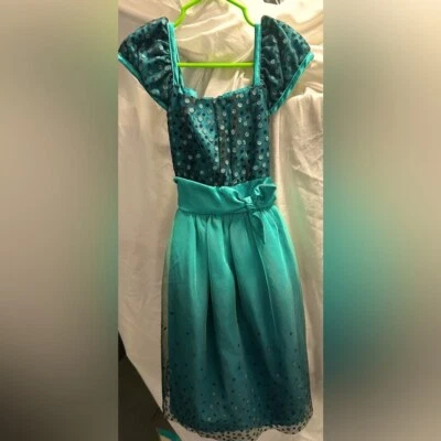 Rare Editions Girls Size 6x Green Glitter Party Dress - Image 1 of 4