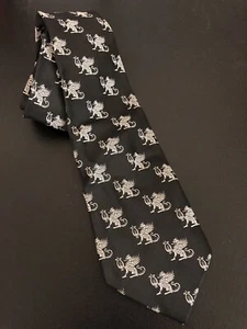 Vintage 1960er Herren Krawatte - geflügelte Drachen - Dacron Polyester - 3-3/4" x 55" - Bild 1 von 3