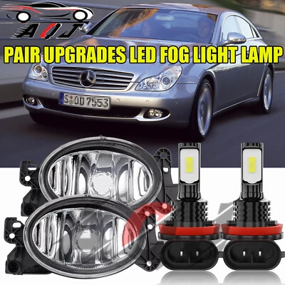 Par de mejoras de parachoques luces antiniebla LED 2007-2008 para Mercedes Benz lámparas de repuesto Foto 1 de 4