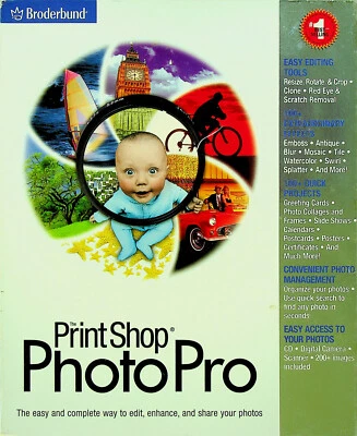 PrintShop PhotoPro (PC, 1999) #378374W-BX - Broderbund Software - Image 1 of 4