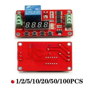 1-100PCS 12V Automation Self-lock PLC Relay Delay Cycle Timer Module 8 Function - Picture 1 of 22