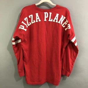 Camicia Disney Pixar Toy Story Pizza Planet Spirito Adulto M Rossa Manica Lunga Casual - Foto 1 di 6