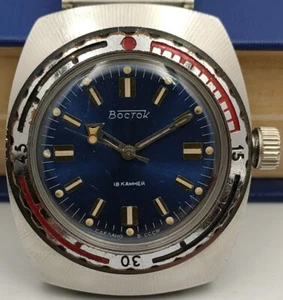 Watch Vostok Wostok Barrel 2209 komandirskie Amphibian Vintage USSR Soviet - Picture 1 of 13