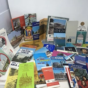 Folletos de mapas de viaje de Europa de colección años 70 80 folletos de viaje guías mapas - Imagen 1 de 13