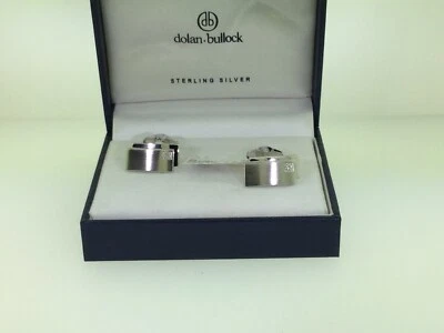 Dolan Bullock  Sterling Silver Withe Diamond Cuff Link - Image 1 of 3