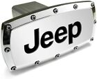 Tow Hitch Cover Plug for Jeep - Polished Chrome - 2-inch Billet