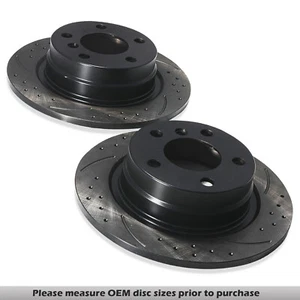 DISCOS DE FRENO TRASEROS PERFORADOS 290MM PARA BMW SERIE 1 2 F20 F21 F22 F23 11+ - Imagen 1 de 9