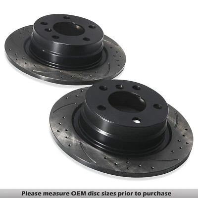 DISCOS DE FRENO TRASEROS PERFORADOS 290MM PARA BMW SERIE 1 2 F20 F21 F22 F23 11+ - Imagen 1 de 4