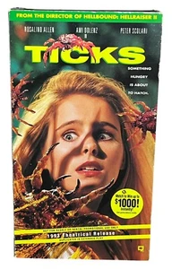 Ticks VHS Promotional Copy Amy Dolenz Seth Green Horror Camp Republic Pictures - Picture 1 of 6