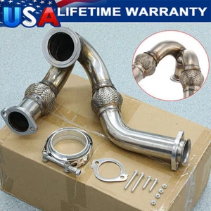 1x Y-PIPE UP PIPE TURBO INSTALL GASKET CLAMP FOR 03-07 FORD 6.0 POWERSTROKE USA! - Picture 1 of 17