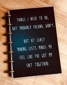 "S**T Together" Mature Language Cover Set for use with the MINI Happy Planner~ - Picture 1 of 4