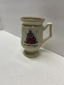 Vintage 80s 1985 Circus World Orlando Florida Barnum Bailey clown coffee cup mug - Picture 1 of 5